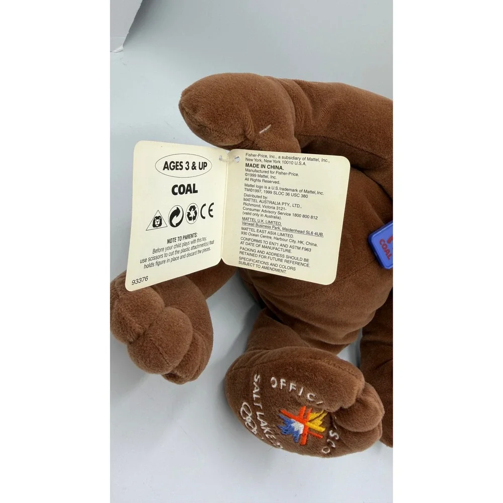 Tyco Salt Lake City 2002 Olympic Mascot Plush Set Powder Copper Coal NWT Vintage